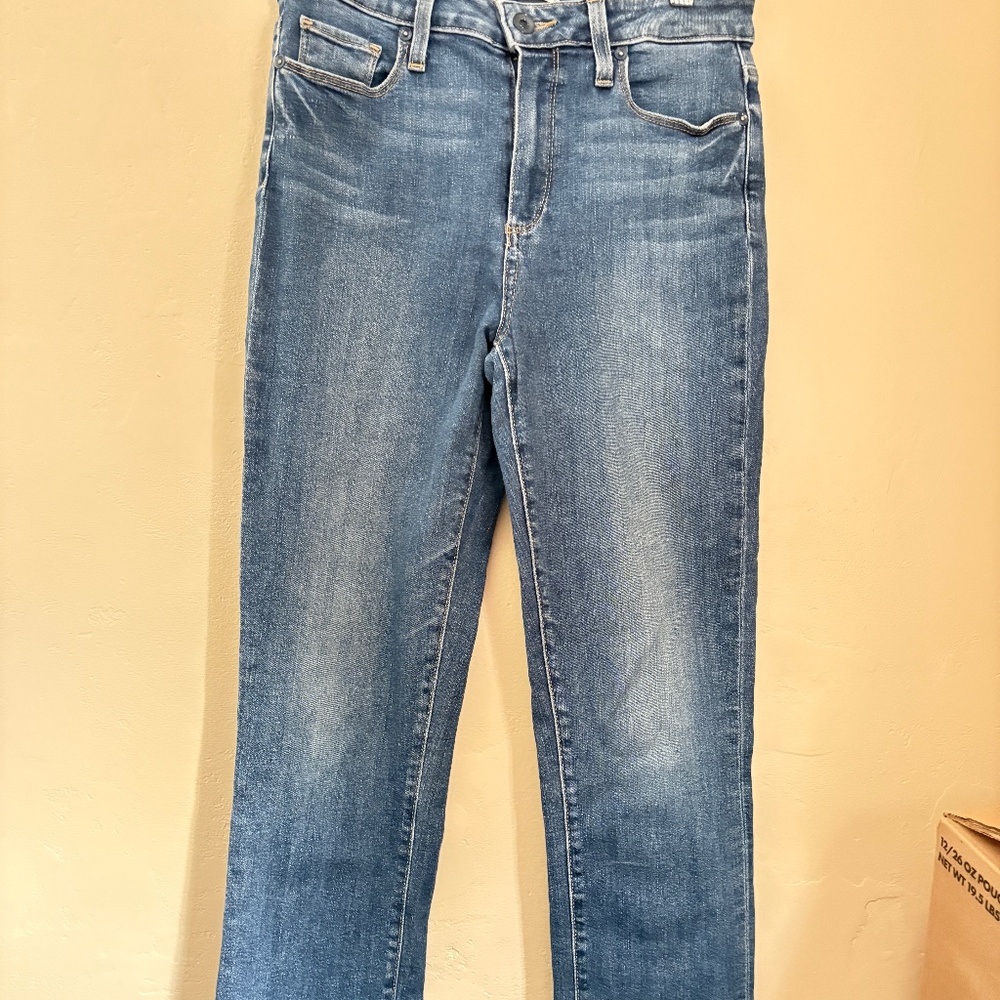 PAIGE denim jeans, straight leg. 5 pocket style, ladies size 27